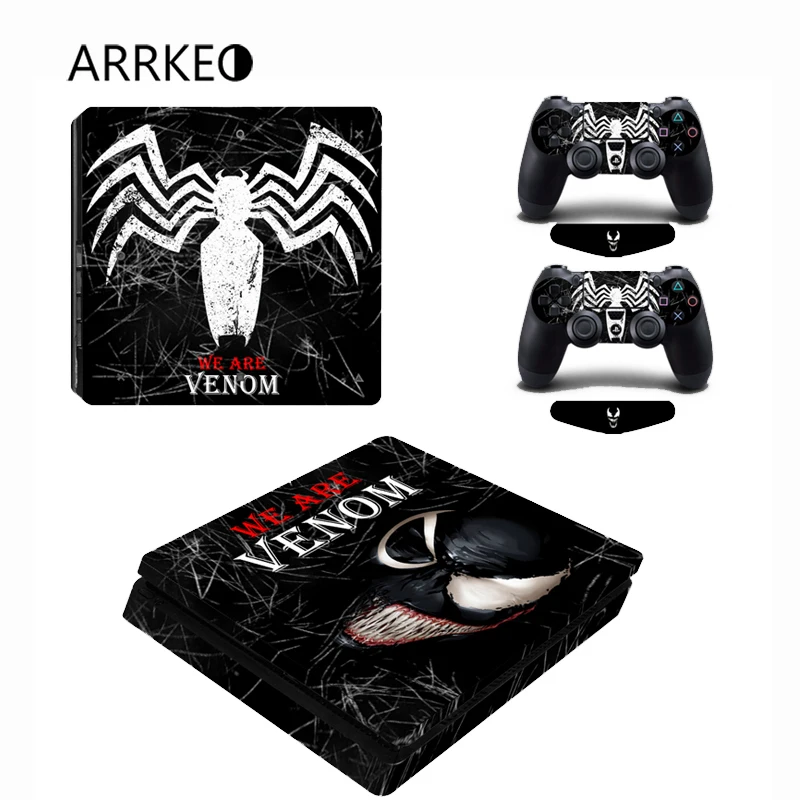ARRKEO We Venom виниловая наклейка на кожу для PlayStation 4 PS4 Slim консоль 2 контроллера Скины