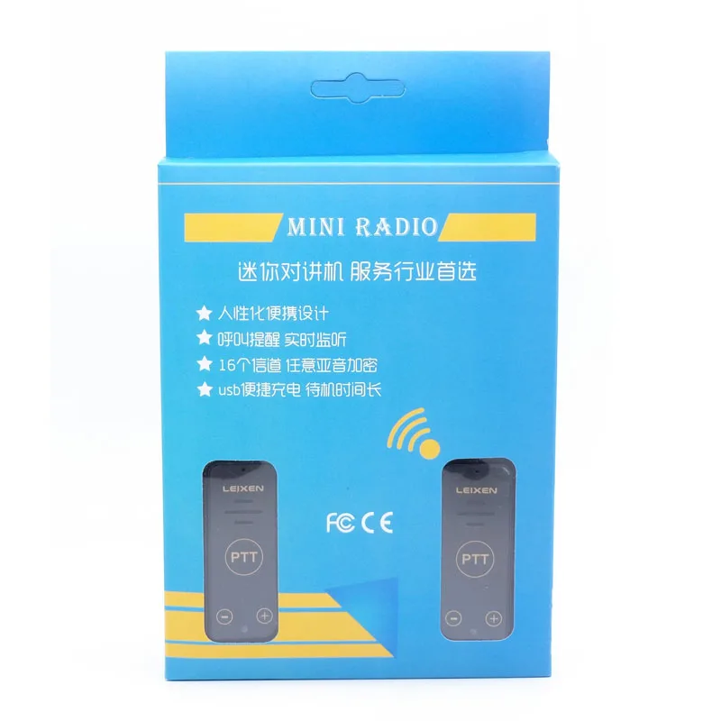16 Channels Leixen VV-118 Children Woki Toki 0.5 Watts FRS Small Size Two Way Radio Mini Walkie Talkie for Restaurant and Kids