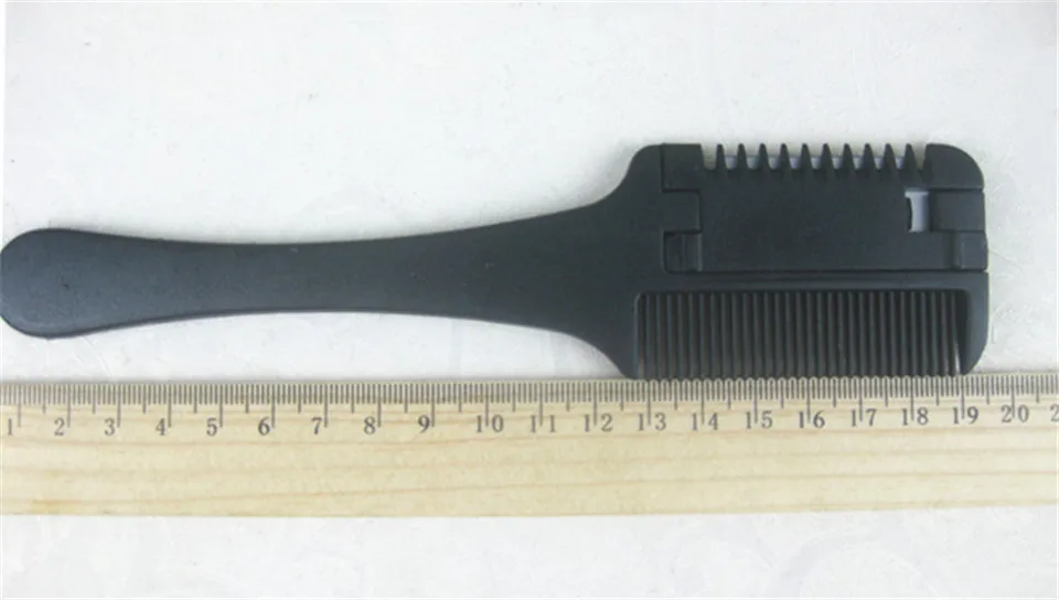 1 шт. качественная профессиональная расческа для бритвы черная ручка стрижки