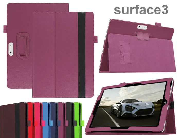 Роскошный чехол из искусственной кожи с подставкой и 2 отделениями для планшета