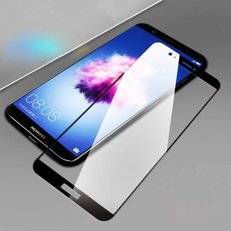 2.5D 9H полное клеевое закаленное стекло для Huawei P20 Lite Pro P Smart 2019 Y3 Y9 2018 Черная