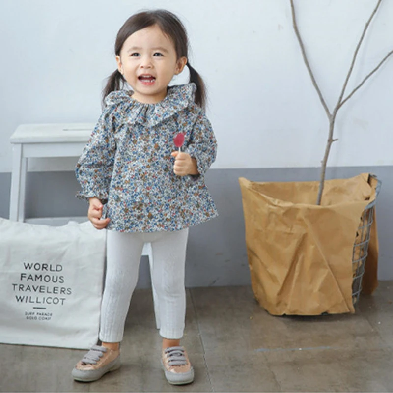 2021 г. Весенне-летняя детская блузка для девочек одежда От 1 до 2 лет топы маленьких