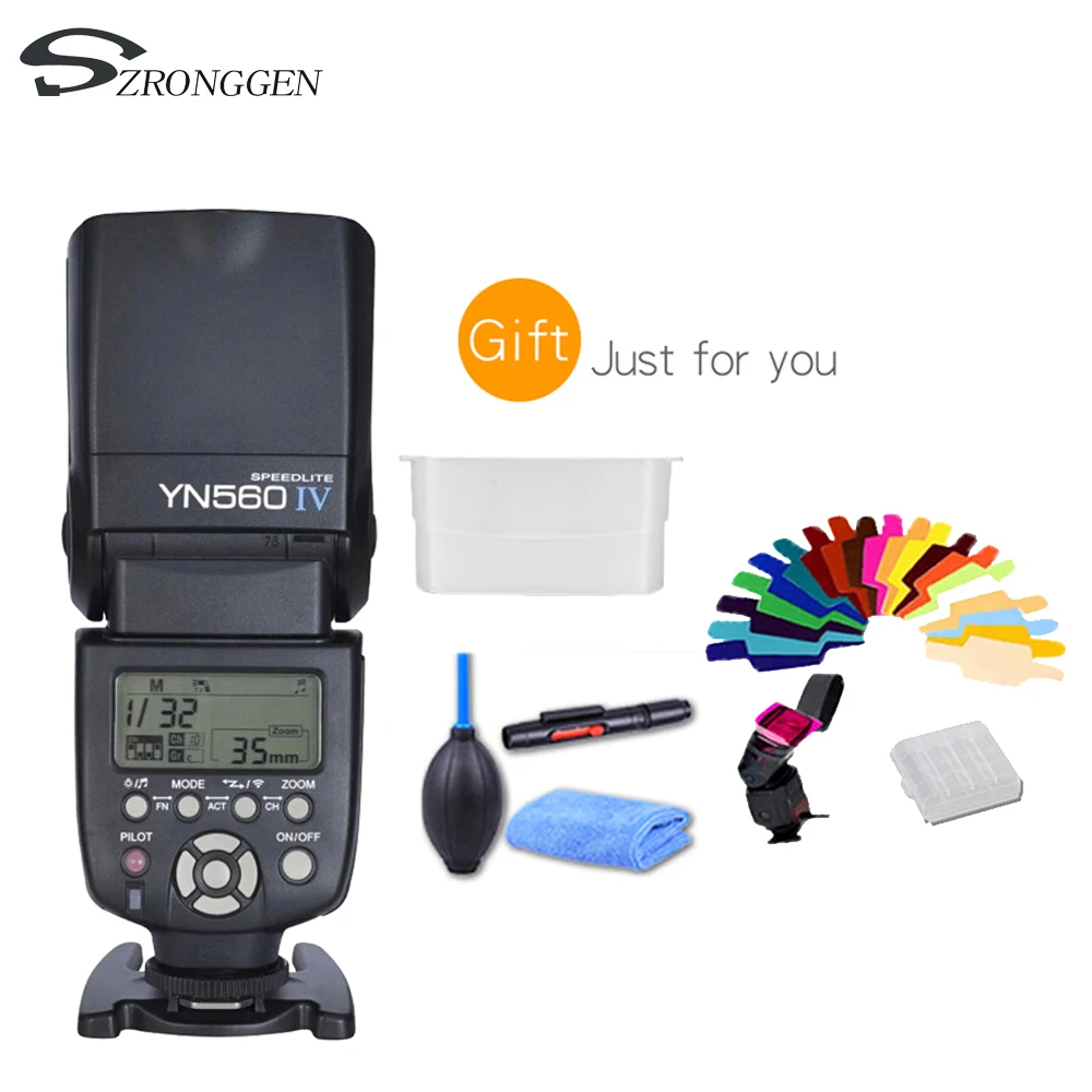 Беспроводная вспышка YONGNUO YN560 IV 2 4G Speedlite A99 A58 A6000 A3000 A7 A7r A7s NEX 6N YN 560IV для Sony Canon