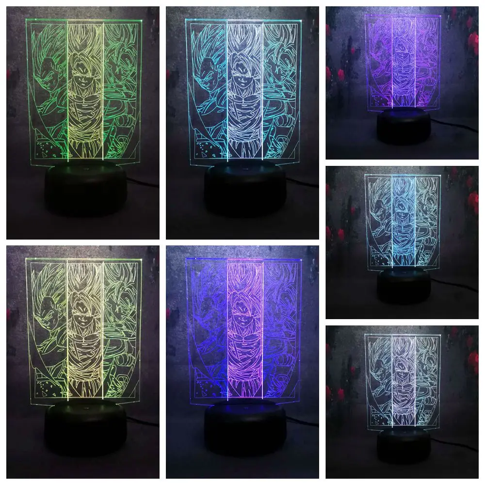 Новый Онлайн 3D лампа смешанного цвета LED сенсорный RC пульт дистанционного