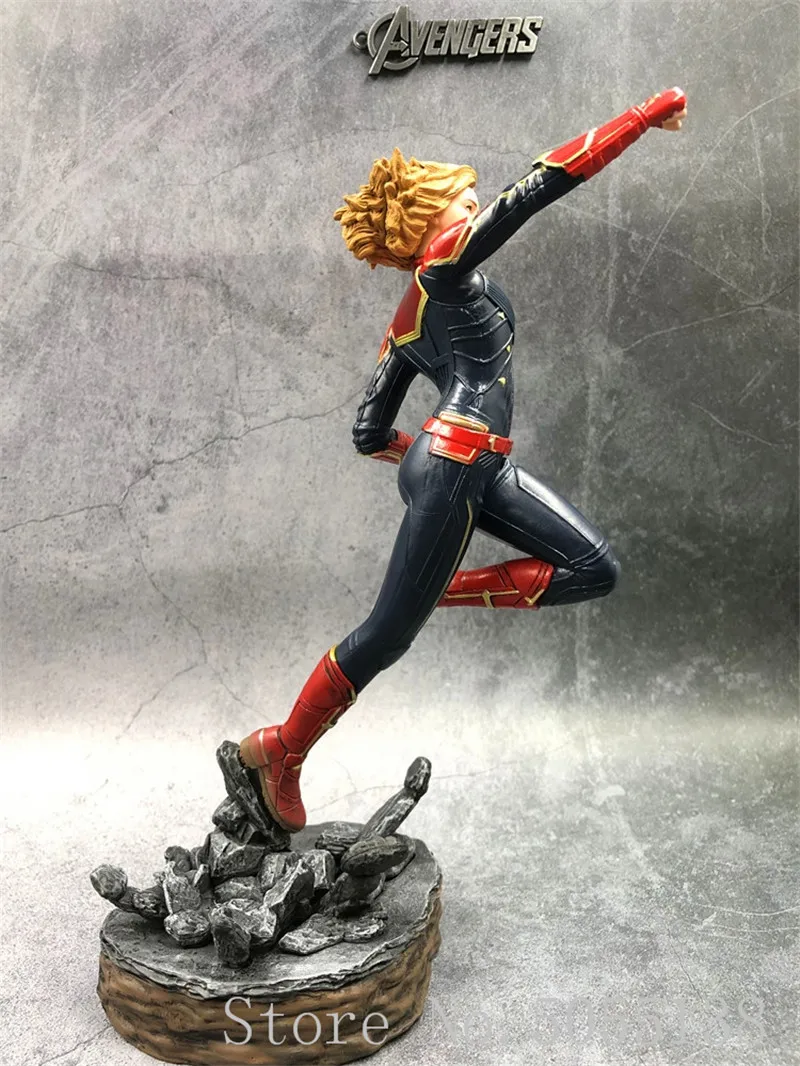 Мстители Марвел Капитан 23 см фигурка Carol Danvers 1/10 статуя KO's железные студии