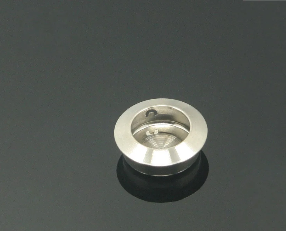 4PCS/LOT Round Convexity Stainless Steel Recessed Flush Pull Finger Insert Sliding Door Handle Cabinet Pulls Drawer Hardware |
