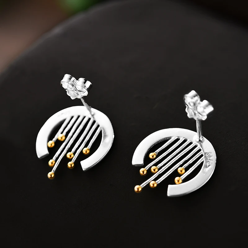 Lotus весело Настоящее 925 пробы серебро ручной работы ювелирные украшения