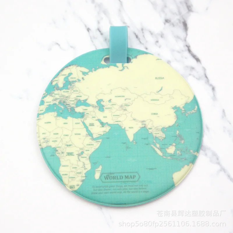 Fashion Map Luggage Tag Women Travel Accessories Silica Gel Suitcase ID Address Holder Baggage Boarding Portable Label Bag | Багаж и сумки
