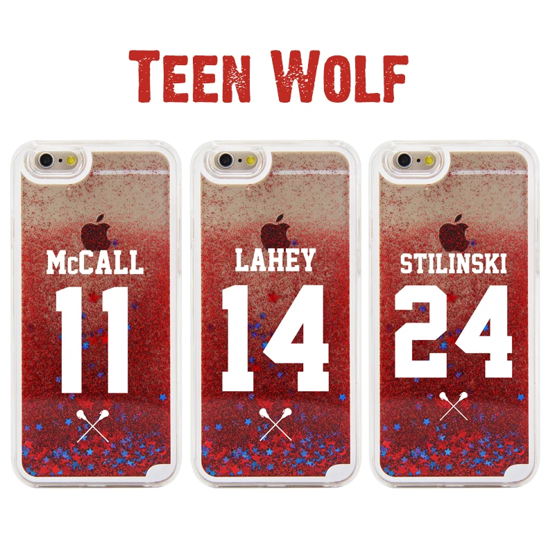 Teen Wolf для iphone 7 Чехол Блестящий жидкий зыбучий песок чехол телефона 5 5S 6PLUS 5C 7PLUS 8
