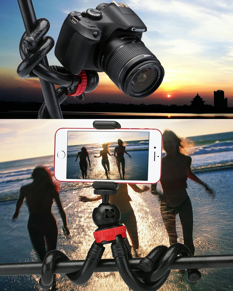 Portable Tripod Flexible Octopus Travel Mini Mobile Phone Bracket Monopod Selfie Stick For iPhone DSLR Camera Gopro | Электроника
