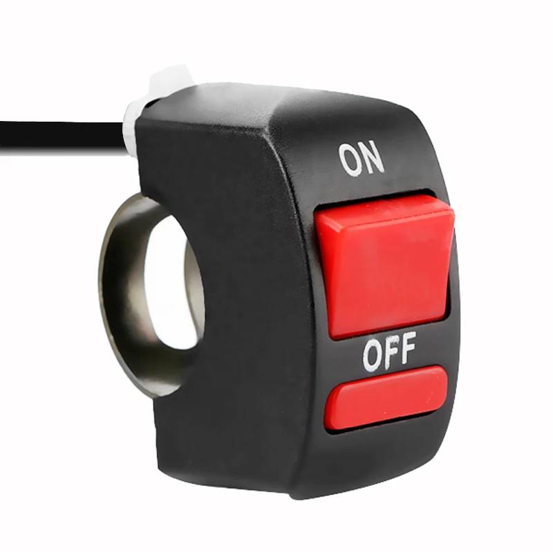 Universal Motorcycle Handlebar Fog Light Switch ON OFF Button 12VDC For U5 U7 LED Head Lamp Angel Eyes Light|Переключатели для