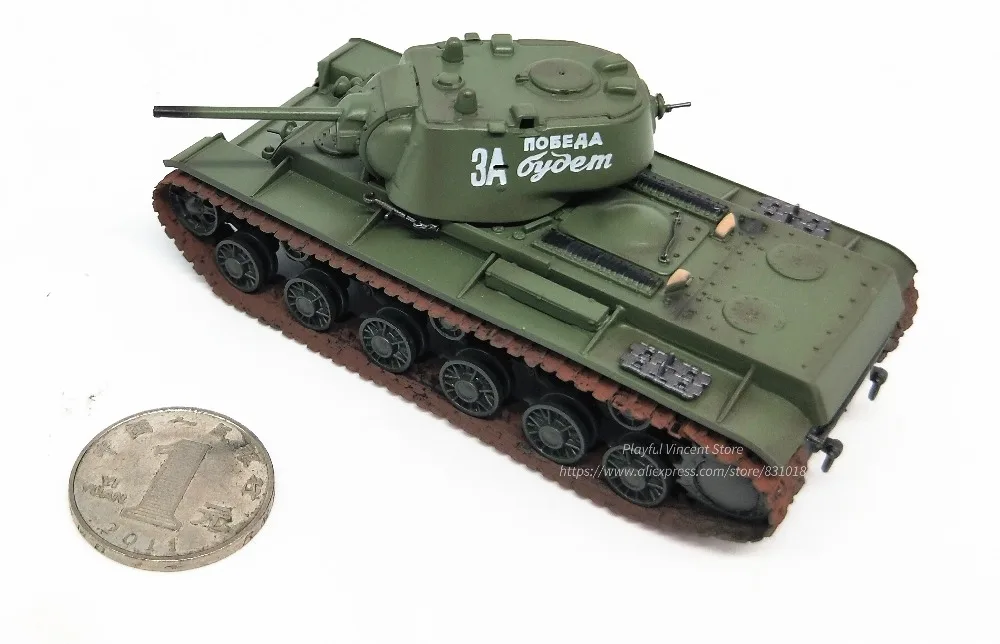 1: 72 модель тяжелого танка советской KV-1 во время Второй мировой войны трубач, готовый продукт 36290 Коллекционная модель