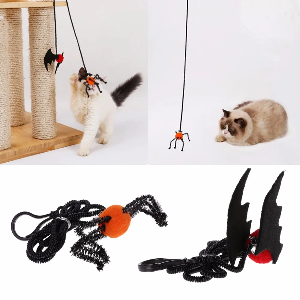 Игрушки для домашних животных Хэллоуин кошка котенок игрушки дразнящая забавный