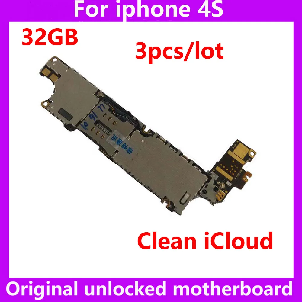 Материнская плата для iphone 3 шт./лот 32 ГБ оригинальная IOS системная