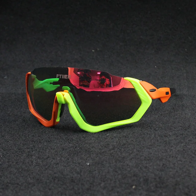 Новый бренд 3 линзы велосипедные спортивные солнцезащитные очки Gafas ciclismo для