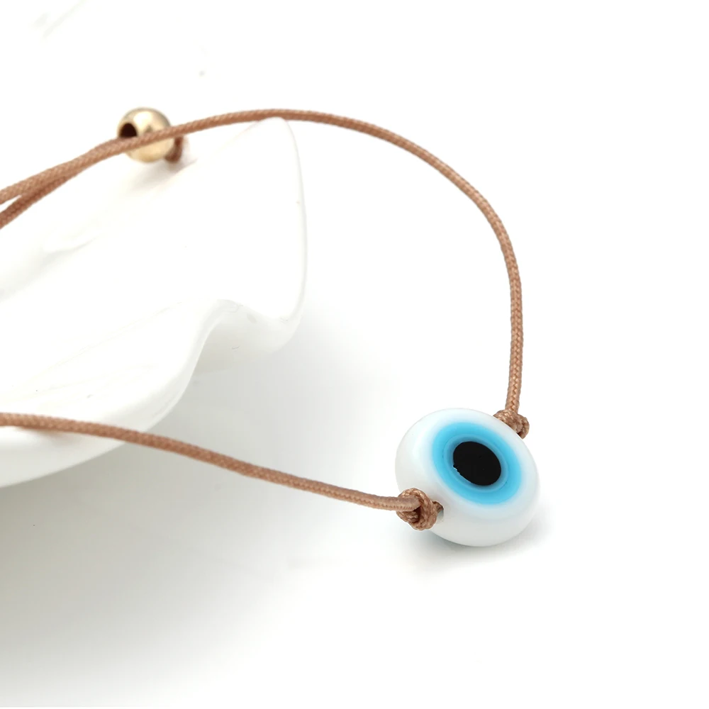 Плетеный Синий браслет на ногу Lucky Eye от сглаза браслеты сделай сам веревочная