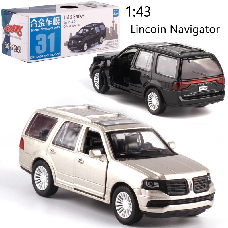 

CAIPO 1:46 Lincoln Navigator Alloy pull-back vehicle model Diecast Metal Model Car For Collection Friend Children Gift