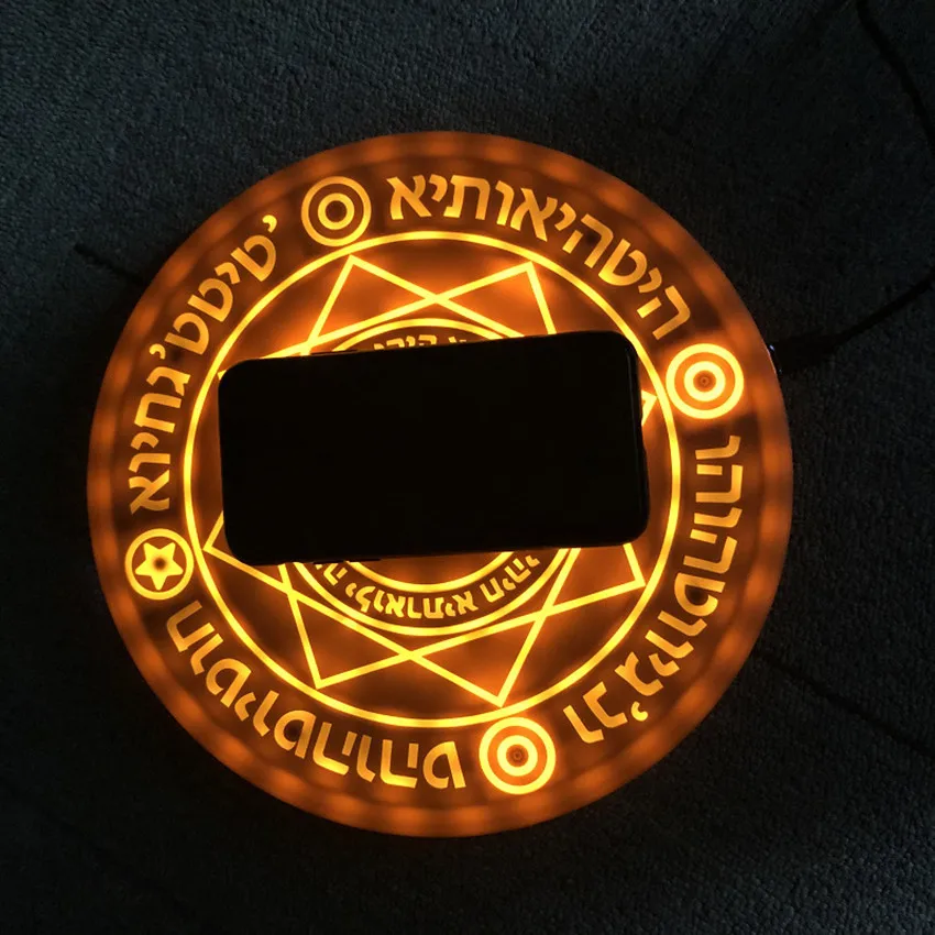 Беспроводное зарядное устройство 10 Вт с музыкой Magic Array портативное круглое