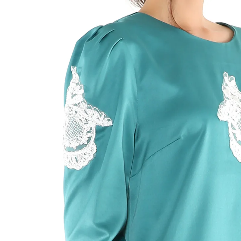 Арабское женское платье с вышивкой и длинным рукавом мусульманское арабское