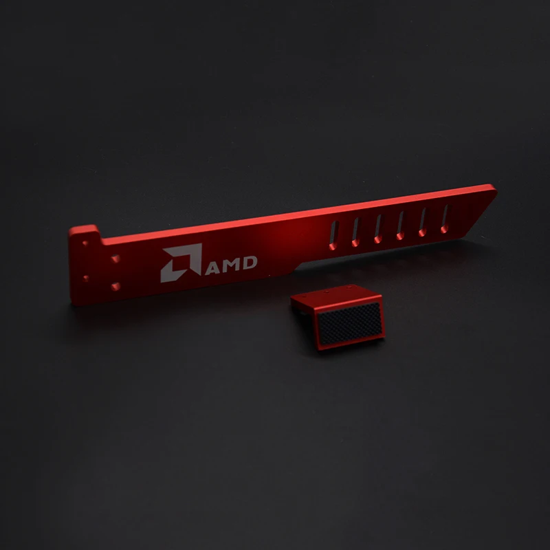 Новейшая модель для AMD Red алюминиевая металлическая видеокарта поддержка