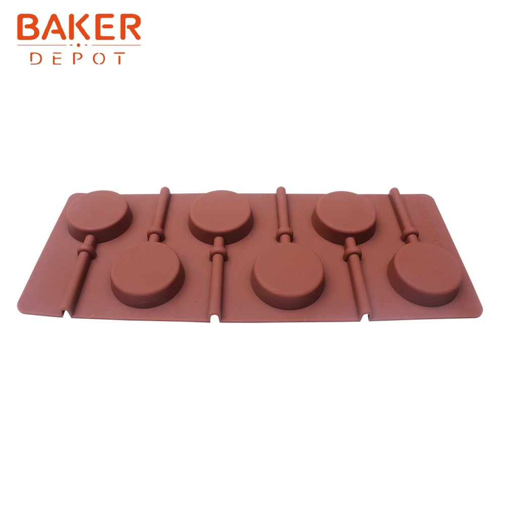 BAKER DEPOT силиконовая форма для леденцов круглая Конфета gummy помадка формы