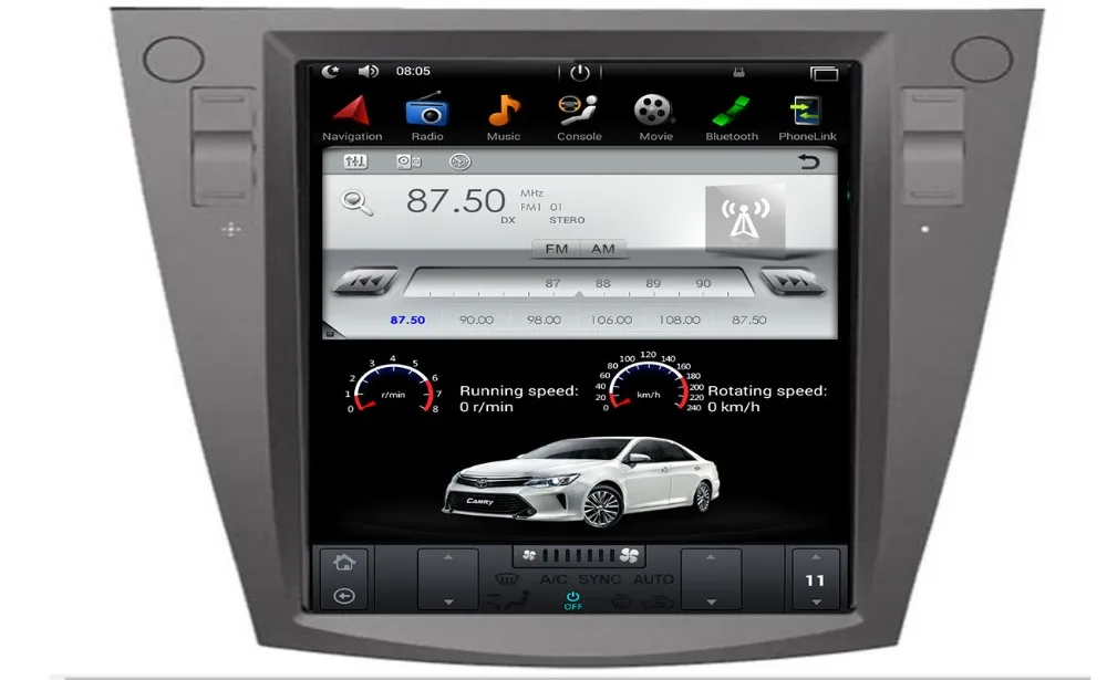 Android 7,1 6,0 Tesla стиль автомобиля нет dvd-плеер gps навигация для Subaru Forester 2013 головное устройство радио