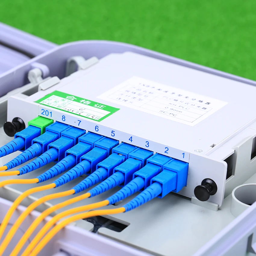 KELUSHI 1x8 коробка Кассетная карта вставки PLC сплиттер модуль 1:8 8 портов волоконно