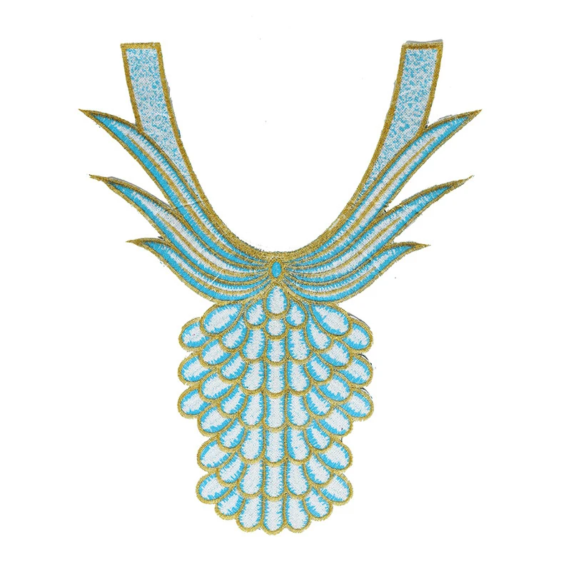 5 шт. бисерные Стразы кружевной воротник аппликация Железо на заплатках Кружева