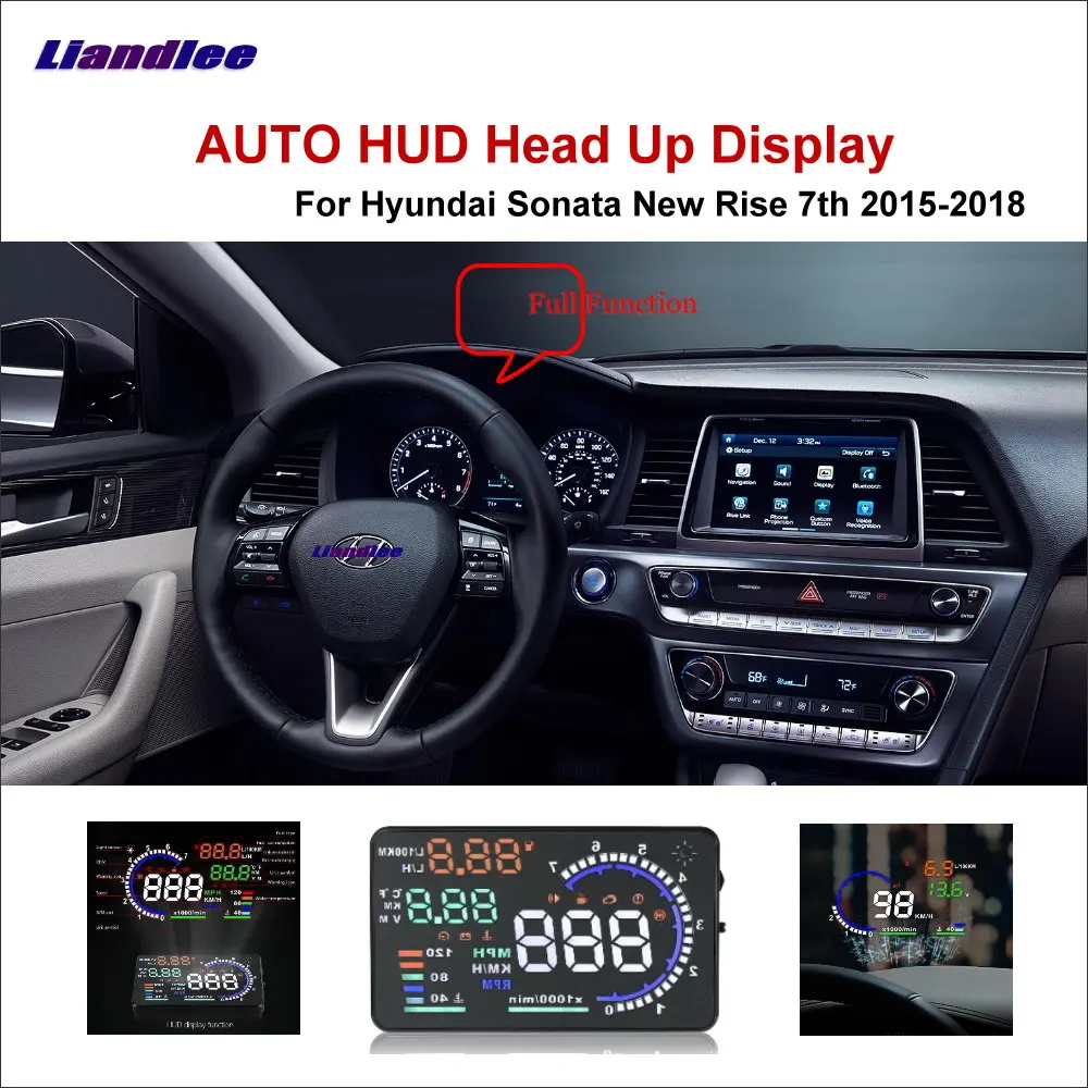 Автомобильный проектор HUD для Hyundai Sonata New Rise 7th 2015-2018 HD экран проектора