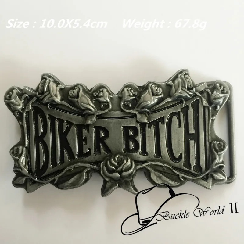 Классический крутой мужской ремень с 3D розами Байкерский металлический пряжкой