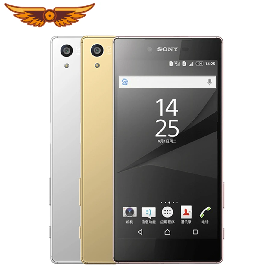Оригинальный сотовый телефон Sony Z5 Premium E6853 восемь ядер 5 дюйма 3 Гб + 32 ГБ одна SIM