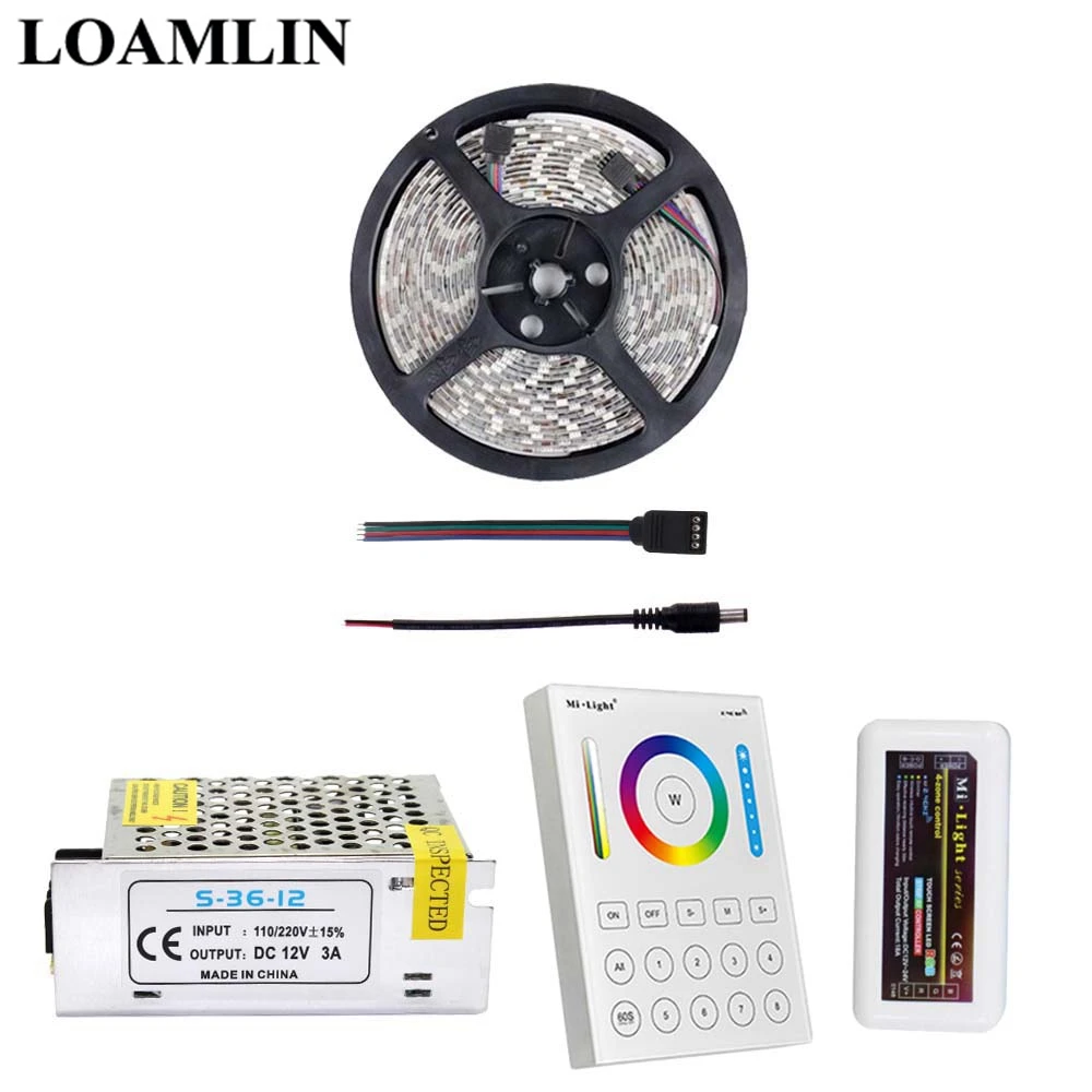 RGB Светодиодная гибкая полоса света 2835/3528SMD Milight B8 8 Zone Сенсорная панель Led