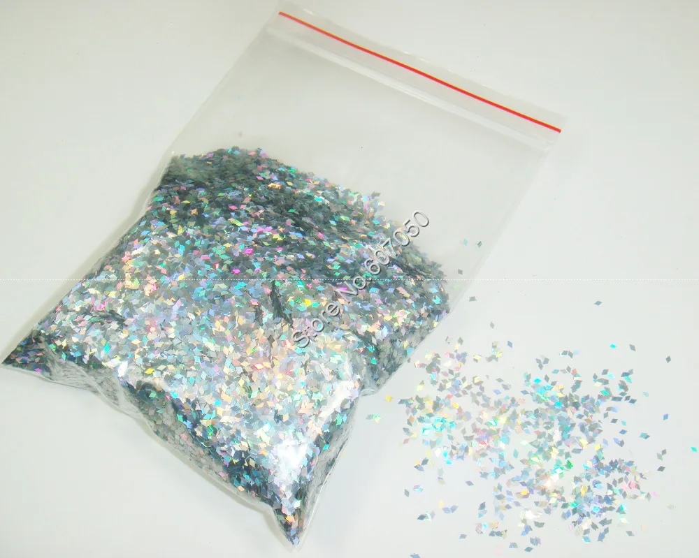 16 цветов Лазерная Голографическая 1 мм Алмазная ромбовидная палитра блесток