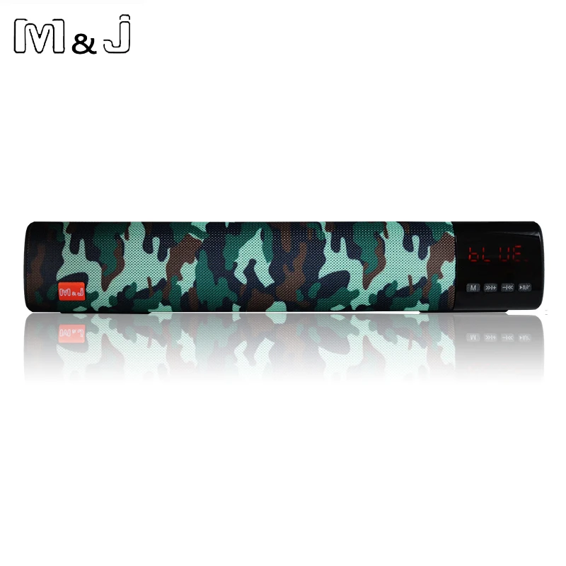 M& J беспроводной bluetooth динамик 10 Вт 3d стерео звуковая система Поддержка TF карты FM USB AUX для домашнего кинотеатра ТВ ПК компьютерный динамик