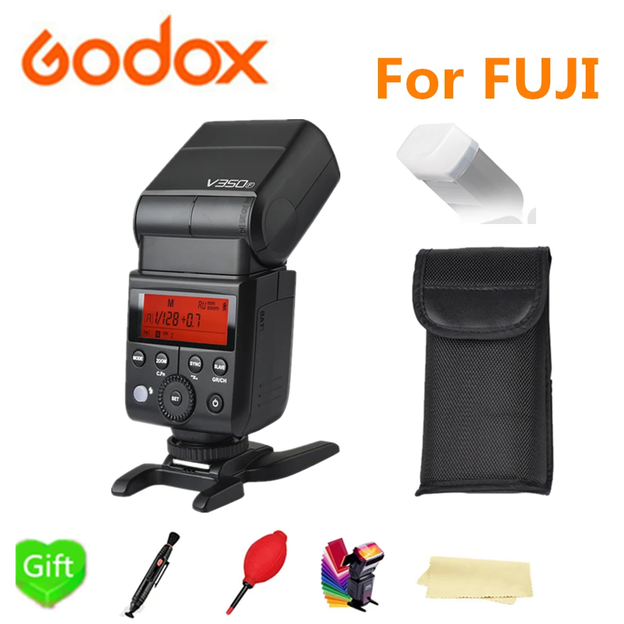 Godox V350F вспышек Speedlite Встроенный 2 4G Беспроводной X Системы TTL 1/8000s HSS литий ионный
