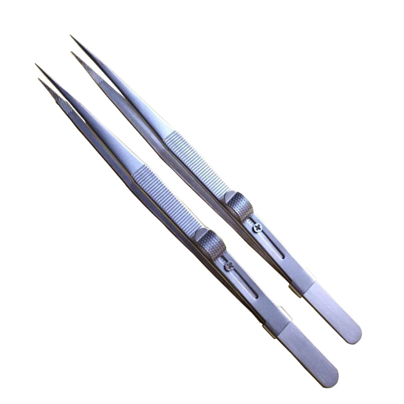 160 мм Регулируемые антистатические пинцеты из нержавеющей стали прямые