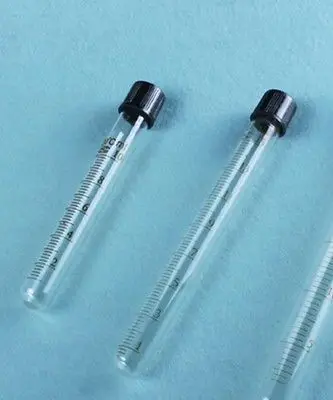 Масштабная линия 100 мл стеклянная пробирка круглое дно с винтовой крышкой для