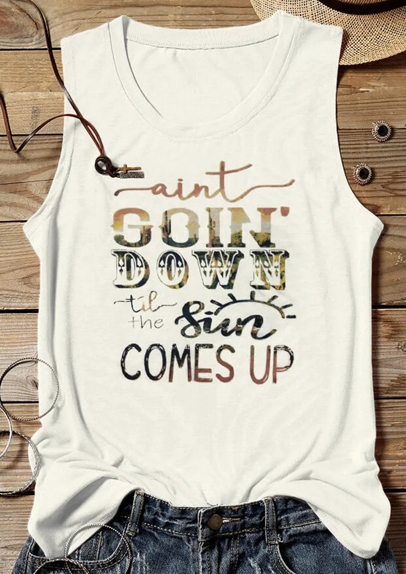 

Tank Tops Women 2019 Summer Sleeveless Tees Female Letter Print Top Women Camis Summer Top mujer femme Streetwear tops
