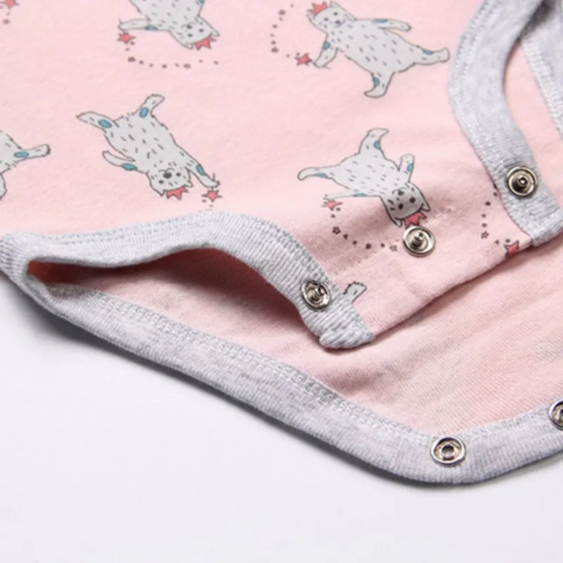 5 шт./лот Сезон лето детское боди для новорожденных унисекс Детские футболки с