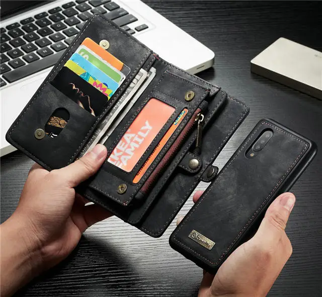 Coque для samsung A20 A20E A30 A40 A50 A70 A80 A90 съемный кошелек чехол 2 в 1 съемный кожаный чехол с откидной крышкой на магните чехол