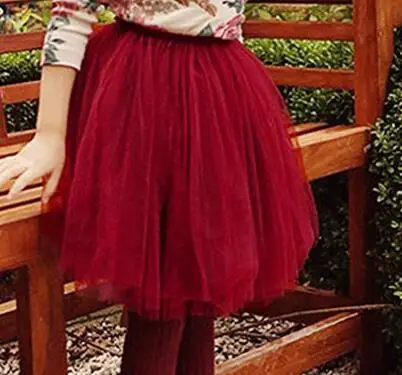 wine red 13 цветов, юбки для девочек от 1 до 11 лет, юбки для маленьких девочек г. Летняя Милая пышная мягкая фатиновая детская юбка-пачка, юбка-американка, LZ186 - Цвет: wine red
