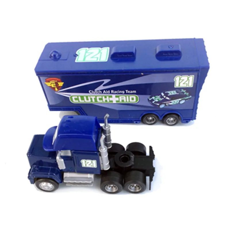 Disney Pixar Cars Lightning Mcqueen 2 шт. № 121 клатч помощь Mack грузовик и гонщик металлический
