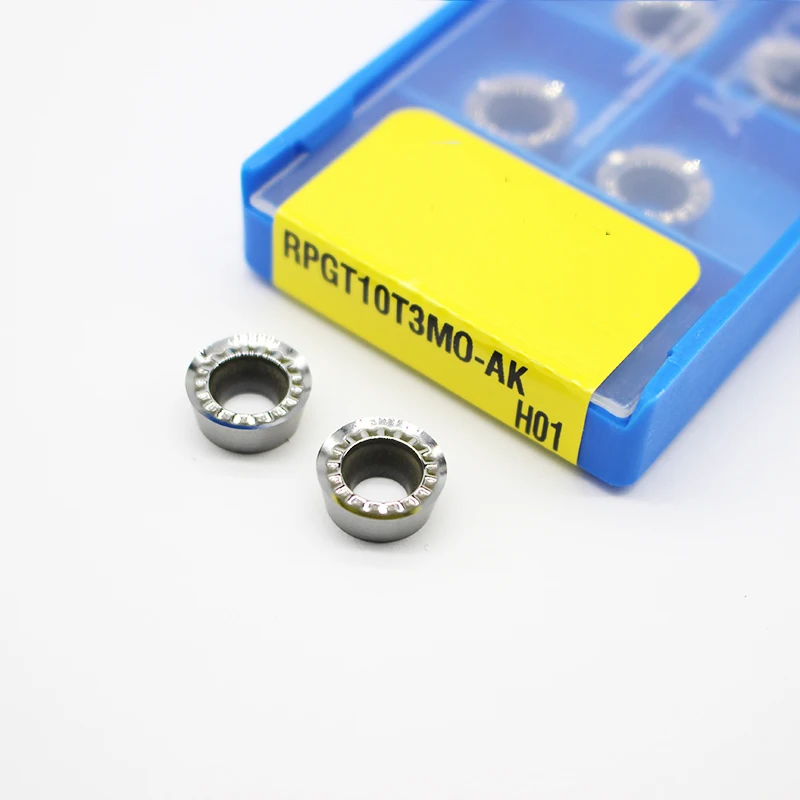 

RPGT10T3 MO AK H01 Aluminum cutter blade Insert Cutting Tool turning tool CNC Tools AL +TIN Alloy wood face milling