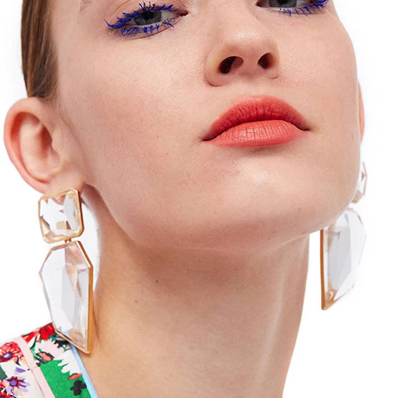 Bestessy новые большие роскошные 9 цветов каменные серьги с подвеской для женщин Свадебные Ювелирные украшения массивные висячие серьги-капельки