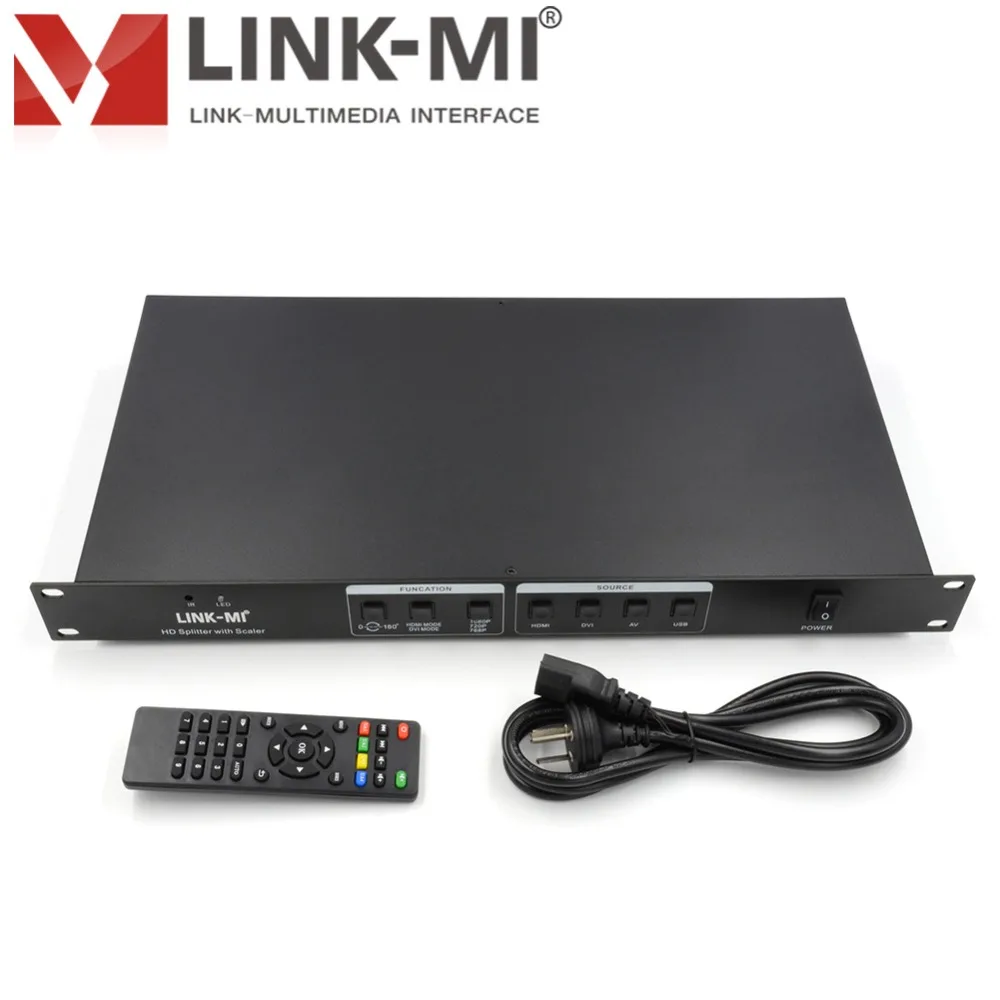 LINK MI LM SP49 HD сплиттер с масштабируемым входом HDMI + AV VGA USB 9 display S|Аксессуары для