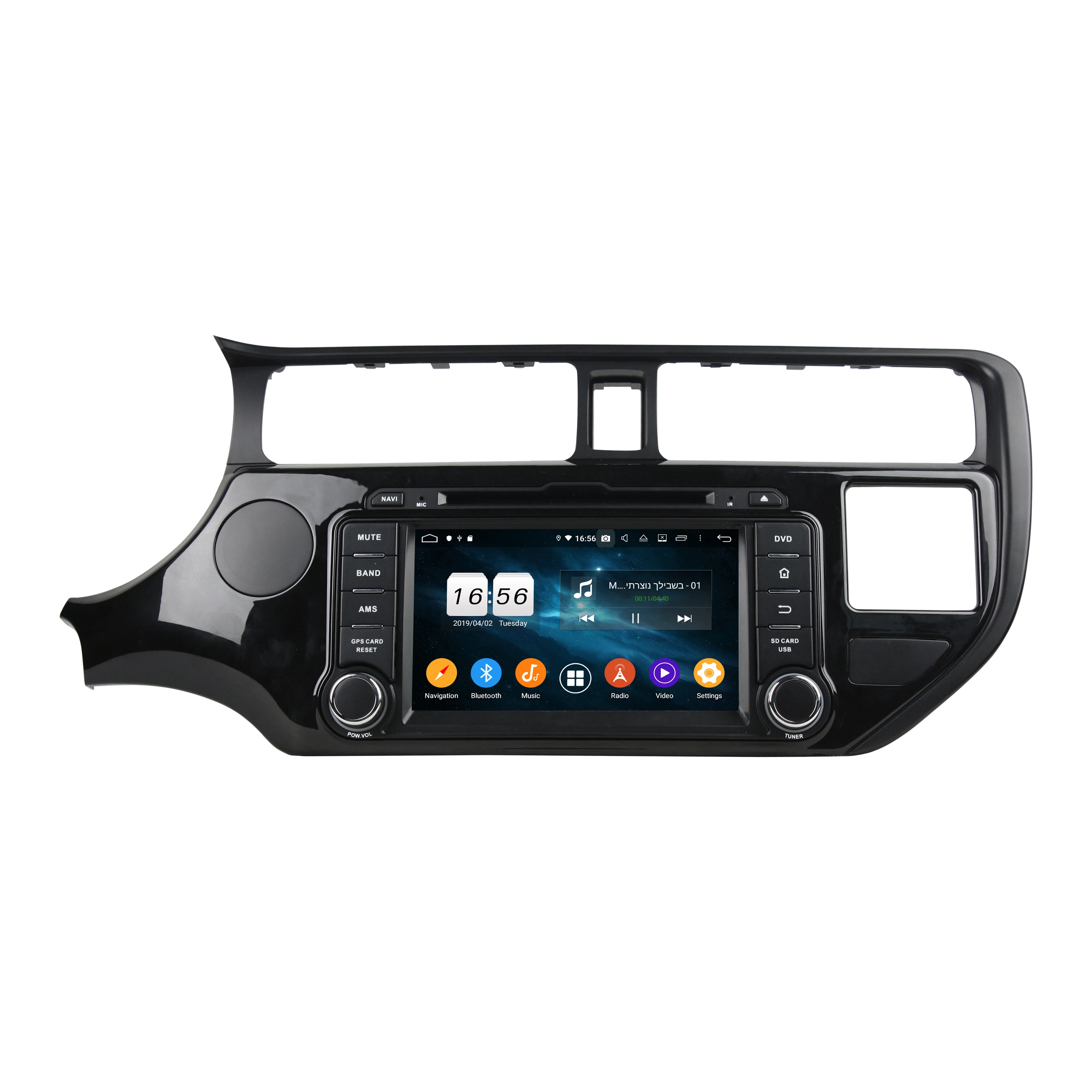 Автомобильный DVD-плеер 4 Гб + 64 ГБ PX6 6 ядер 2 din 7 дюймов Android 10 для Kia K3 Rio 2011 2012 стерео