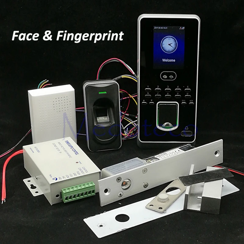 DIY система контроля доступа лица комплект отпечатков пальцев стеклянная дверь