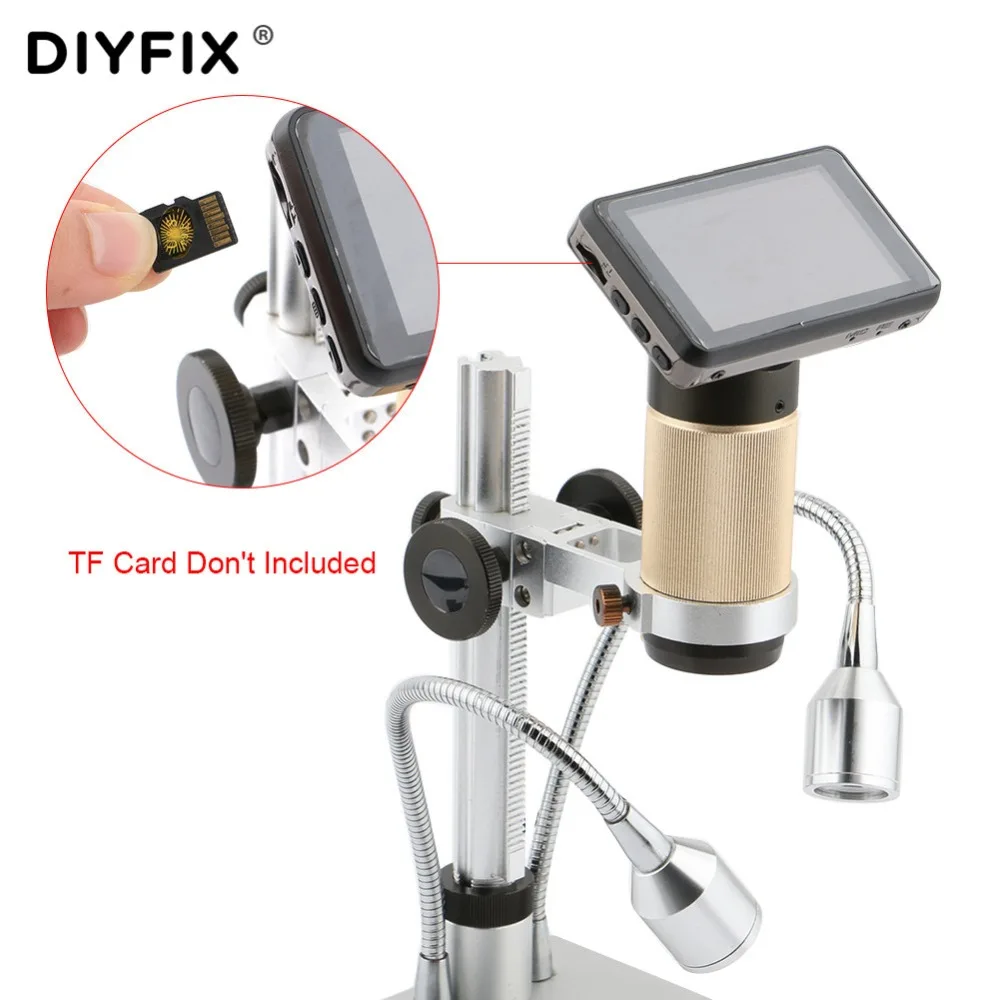 DIYFIX 10 300X USB микроскоп HDMI с объективом длинного расстояния Автомобильный цифровой