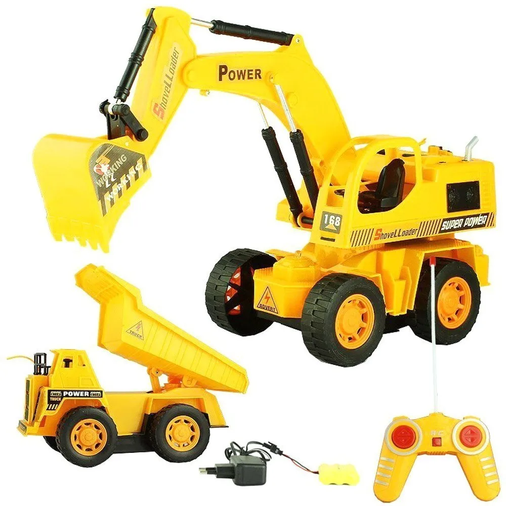 Remote Control Excavating Machinery Motor-driven Engineer Vehicle Childrenwithout original box controlled machine wltoys | Игрушки и