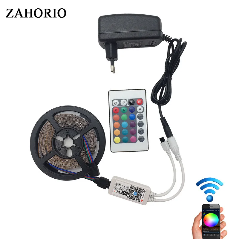 Wifi контроллер 2835 RGB Светодиодная лента светильник водонепроницаемая гибкая